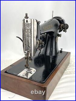 Serviced Rare 1911 Antique Vtg Singer 66 Sewing Machine Heavy Duty Leather Denim