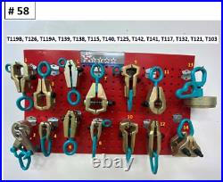 Set#58 Heavy Duty Auto Body Frame Machine 14 Piece Super Pulling Tools Clamps