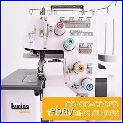 Sienna, 3-4 Thread Serger With Adjustable Stitch Length, Heavy-Duty, Durable Met