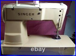 Singer 401a Sewing Machine Serviced In Very Good Condition Heavy Duty