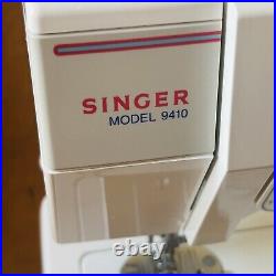 Singer 9410 Sewing Machine with Case Manual Accessories Working Heavy Duty