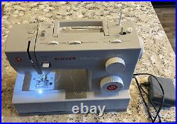Singer Heavy Duty 4432 Sewing Machine with Foot Pedal Accessories Gray