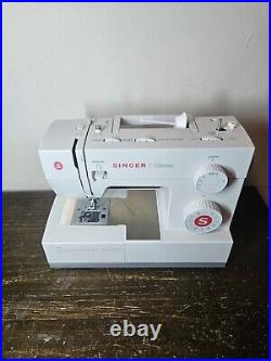 Singer Heavy Duty Sewing Machine Classic 44S With Peddle/Box/Books Tested Working