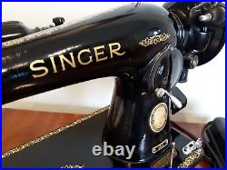 Superb 1954 Singer Sewing Machine 15-91 Potted Motor Fully Tested Heavy Duty