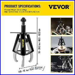 VEVOR 3 Jaw 17 Ton Puller Manual Bearing Tool Heavy Duty Gear Extractor Machine