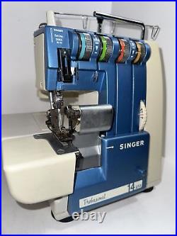 VINTAGE Singer Serger Professional 14U13 Sewing Machine Heavy Duty WORKS