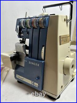 VINTAGE Singer Serger Professional 14U13 Sewing Machine Heavy Duty WORKS
