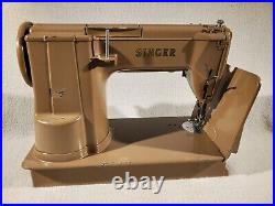 Vintage 1954 Model 301A Singer Heavy Duty Leather Sewing Machine Serviced Tested
