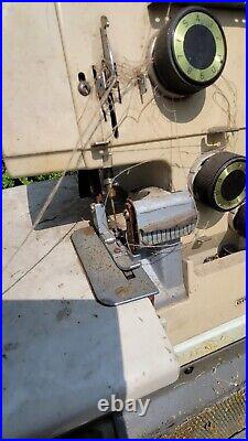 Vintage Heavy Duty Mini Lock FR-850L Model 850L Japan Sewing Machine