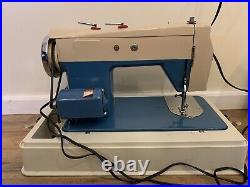 Vintage Morse 4300 Zig Zag Sewing Machine Heavy Duty Japan Made With Case & Accys