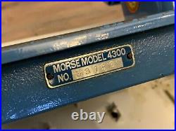 Vintage Morse 4300 Zig Zag Sewing Machine Heavy Duty Japan Made With Case & Accys