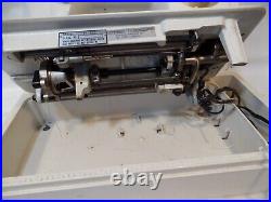 Vintage NELCO Sewing Machine SZ 217 Heavy Duty zig zag w pedal case CLEAN