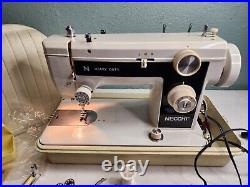 Vintage Necchi 502 Heavy Duty Sewing Machine 005539 with Accessories