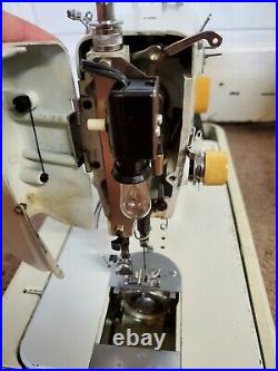 Vintage Necchi 537 Heavy Duty Sewing Machine withFoot Pedal in Case & Manual