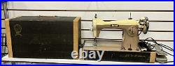 Vintage Riccar Heavy Duty Sewing Machine With Foot Pedal And Case