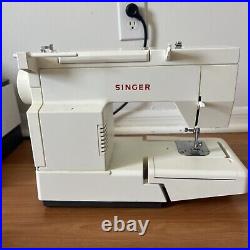 Vintage Singer Model 5825C Heavy Duty Sewing Machine W Pedal Used Works