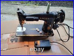 Vintage Singer Sewing Machine 201 Heavy Duty