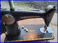 Vintage Singer Sewing Machine 201 Heavy Duty