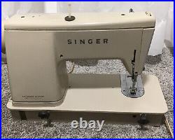 Vtg 1972 SINGER Stylist Zig-Zag Model 457 Sewing Machine Heavy Duty with Pedal