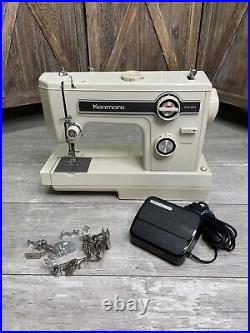 Vtg Kenmore Sears Model 148.15700 Sewing Machine with Foot Pedal Works GREAT