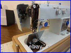 WARDS Sewing Machine SERVICED Heavy Duty Steel JAPAN 13 Stitch Denim Leather