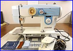 WHITE 1.3 Amp Super Heavy Duty 24 Stitch Sewing Machine LEATHER DENIM Serviced