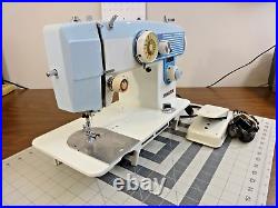 WHITE 1.3 Amp Super Heavy Duty 24 Stitch Sewing Machine LEATHER DENIM Serviced