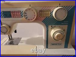 WHITE Jeans Machine Heavy Duty with Top Handle and Foot Pedal Sewing PARTS ONLY