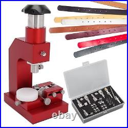 Watch Punching Machine Set Steel Heavy Duty Leather Hole Punch Repair Tool 31pcs