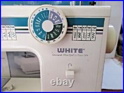 White Sewing Machine Heavy Duty Model 1919 Embroidery Dressmaking Original Box